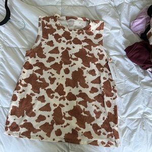 West End Boutique Cow Print Tank